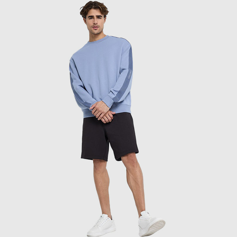 Logo Tape Sweater - Blue