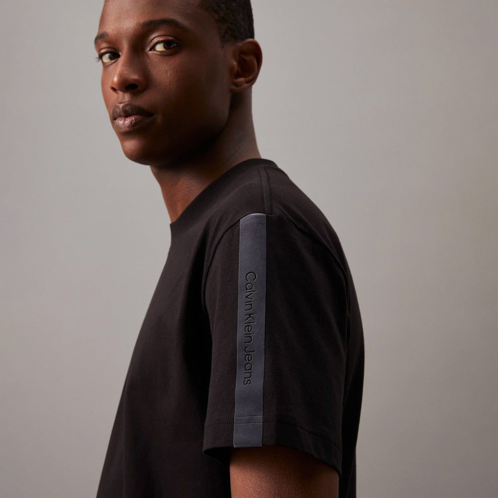 Logo Tape T-Shirt - Black