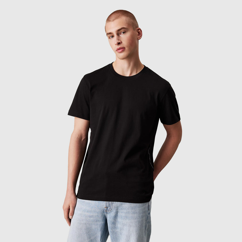 Calvin Klein Logo Tape T-Shirt - Black |ThirdBaseUrban