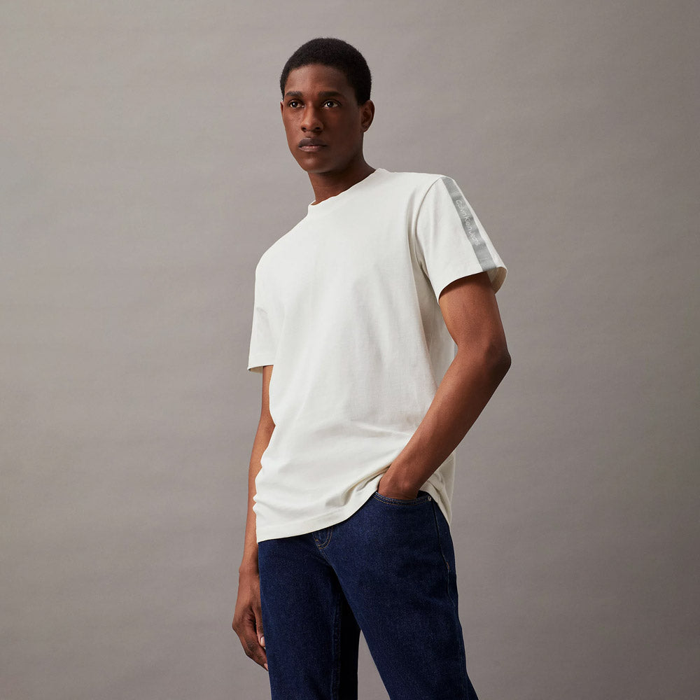 Logo Tape T-Shirt - Ivory