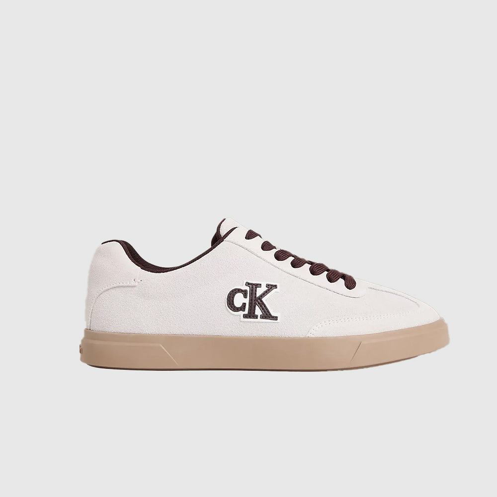 Suede Signature Logo Sneaker - White Multi