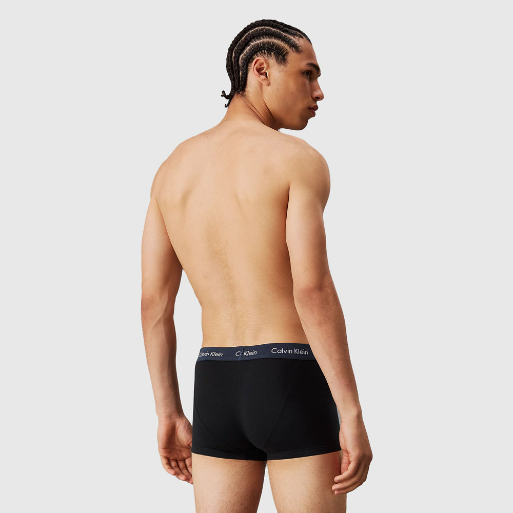 3 Pack Low Rise Trunks - Black Multi