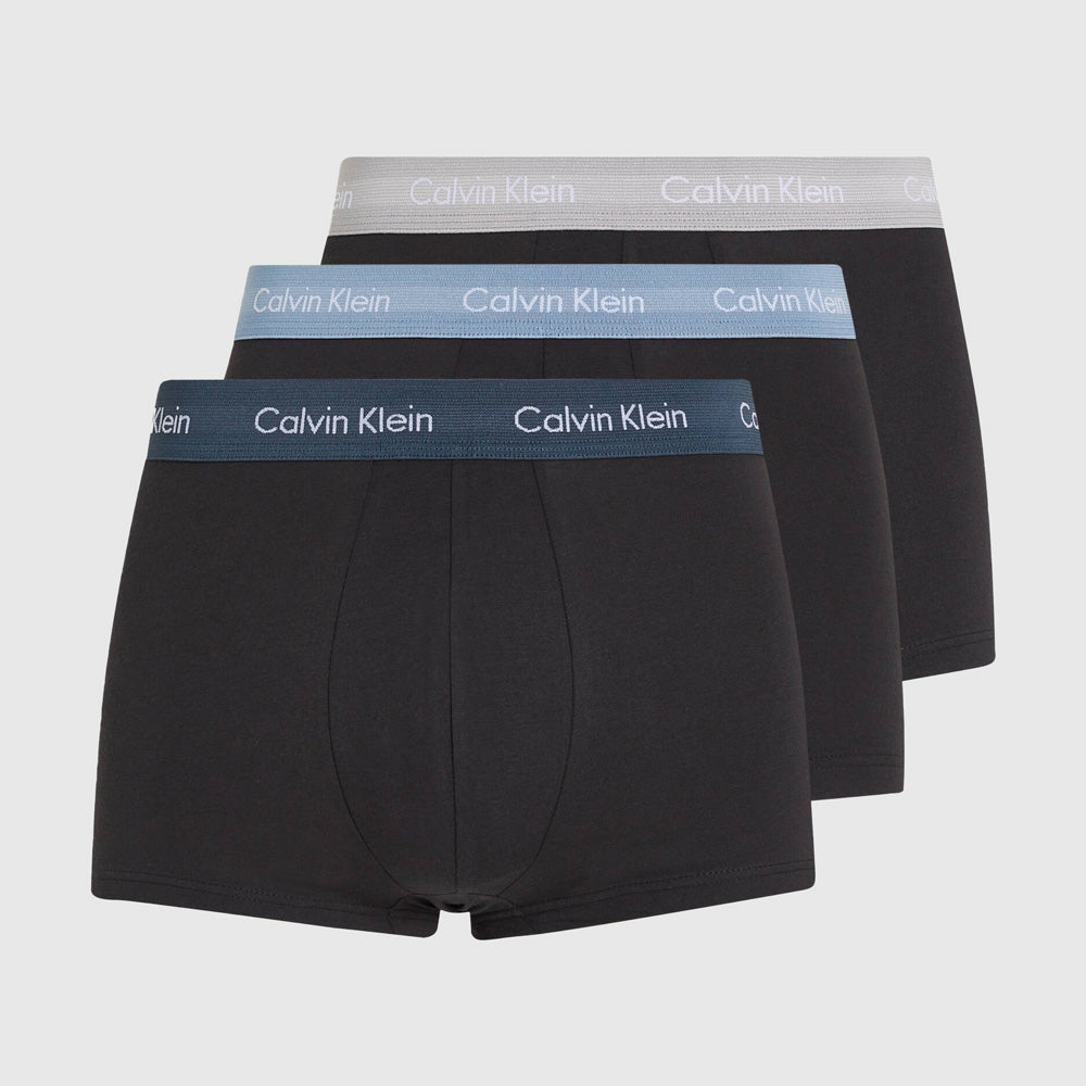 Calvin Klein 3 Pack Low Rise Trunks - Black Multi |ThirdBaseUrban
