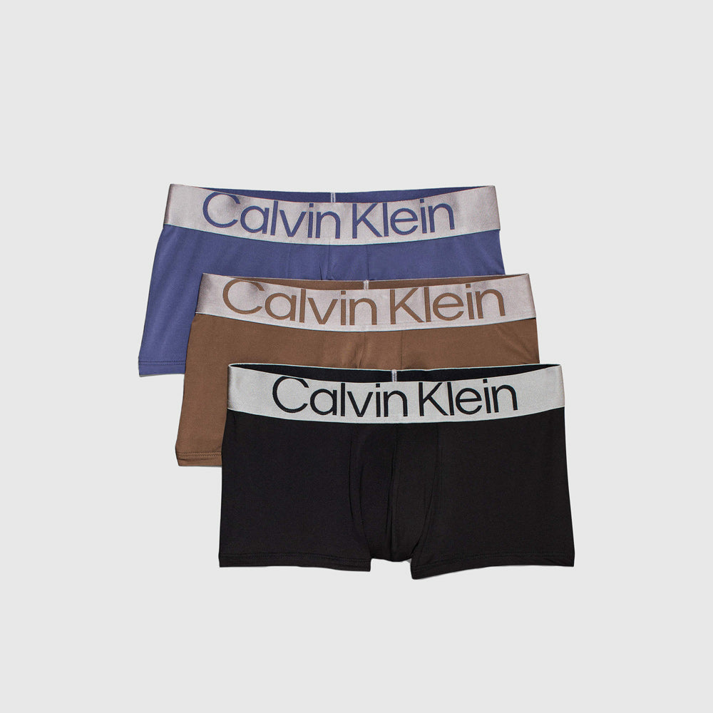 Calvin Klein 3 Pack Low Rise Trunks - Blue Multi |ThirdBaseUrban