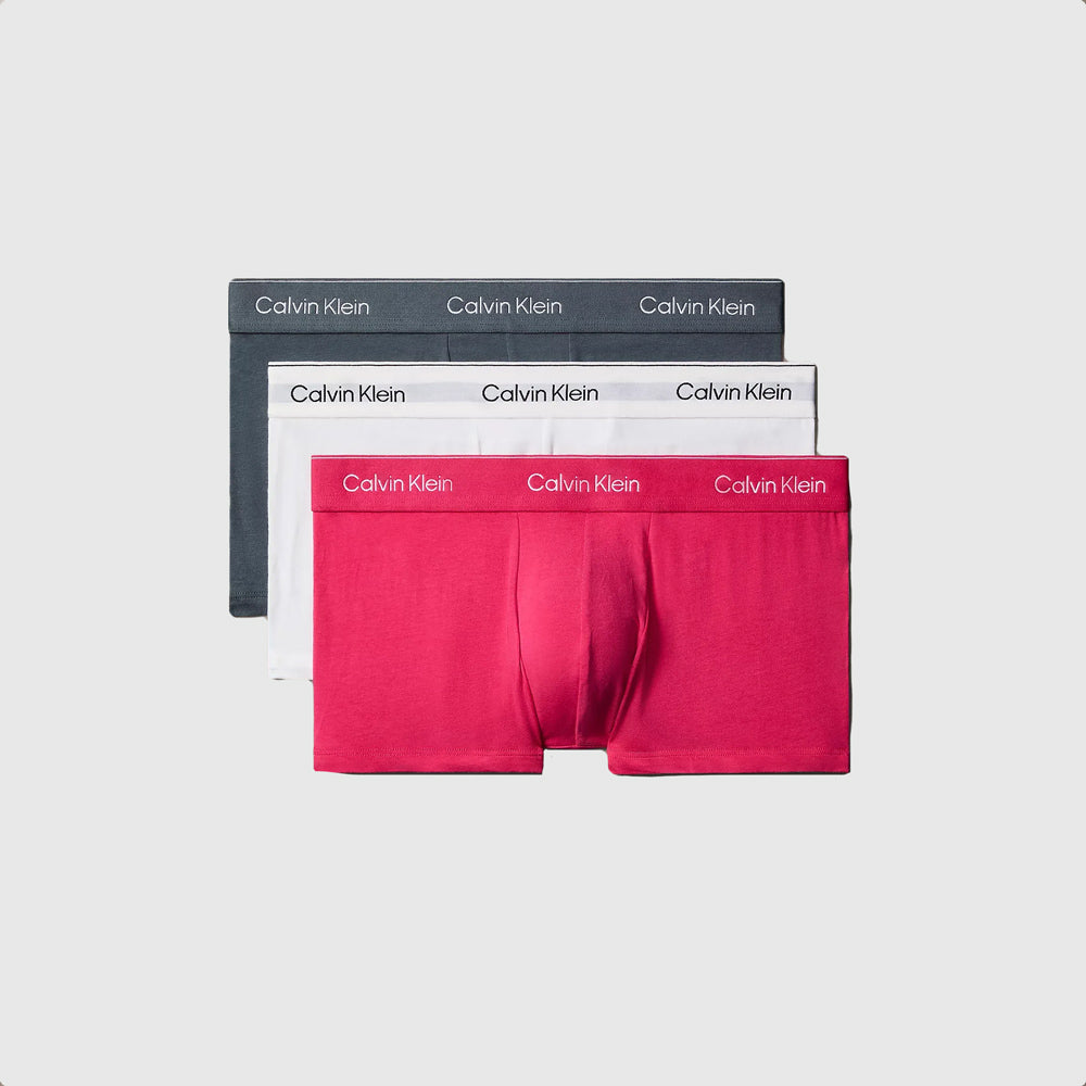 Calvin Klein 3 Pack Low Rise Trunk - White Multi |ThirdBaseUrban
