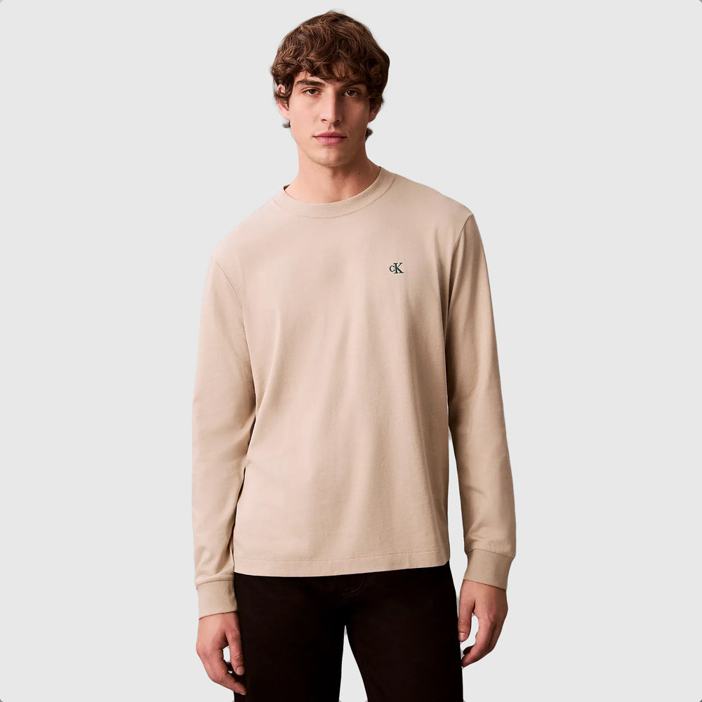 Calvin Klein Easy Monogram T-Shirt - Beige |ThirdBaseUrban