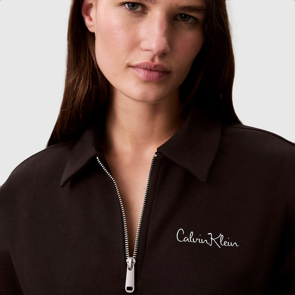 French Terry Graphic Sweatshirt - Black