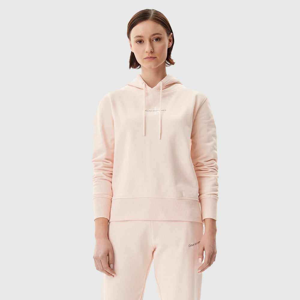Calvin Klein Monologo Hoodie - Baby Pink |ThirdBaseUrban