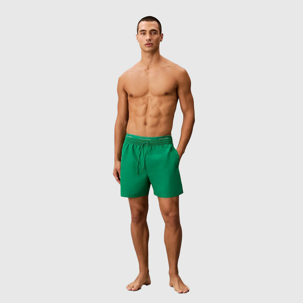Medium Drawstring Swim Shorts - Green