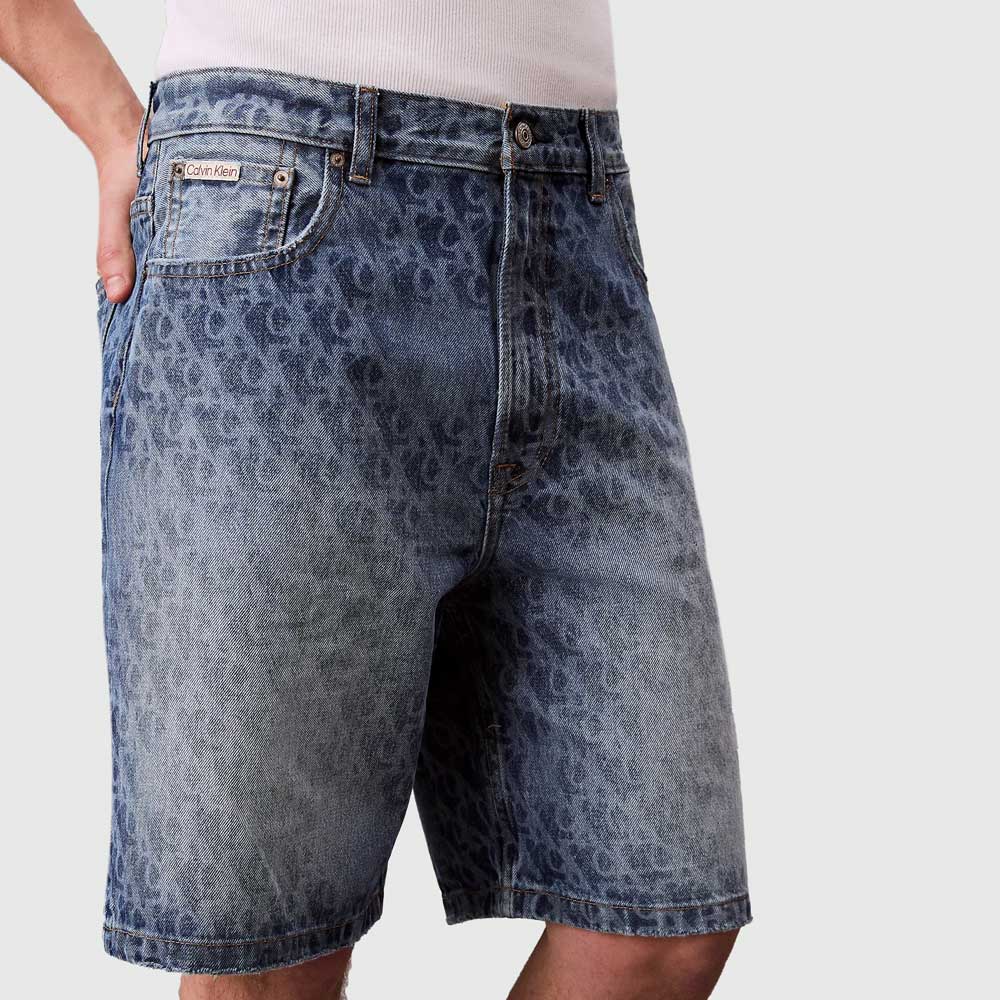 Calvin Klein Celtic Sea Aop Short - Denim Medium |ThirdBaseUrban