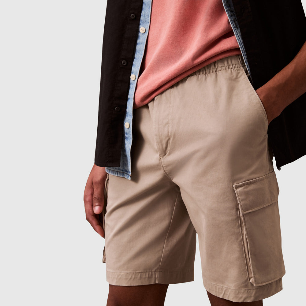 Calvin Klein Cotton Cargo Short - Khaki |ThirdBaseUrban