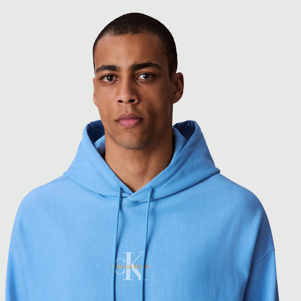 Terry Monologo Hoodie - Blue
