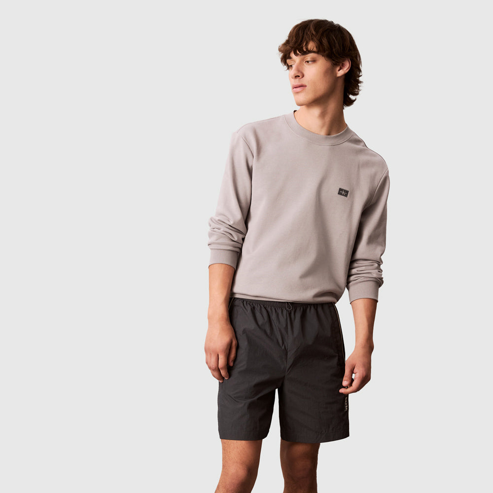 Calvin Klein Relaxed Crinkle Track Short - Black |ThirdBaseUrban