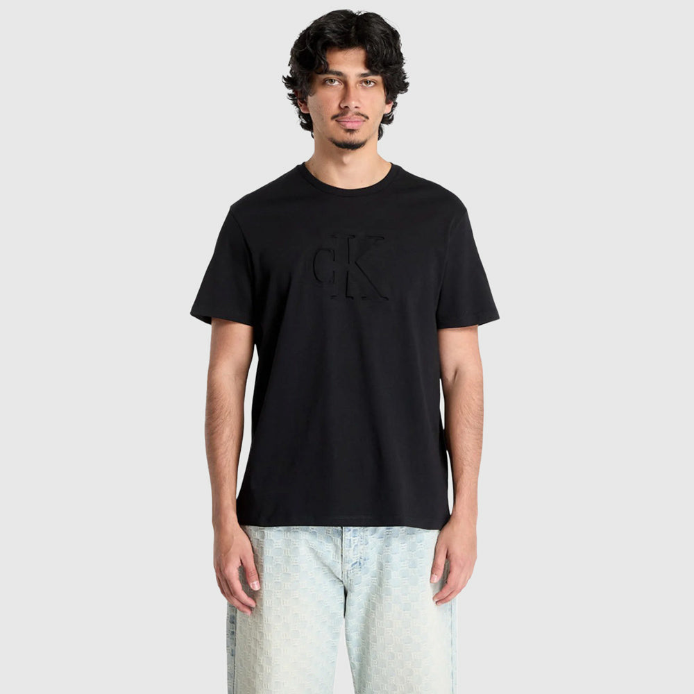Calvin Klein Deboss Graphic T-Shirt - Black |ThirdBaseUrban
