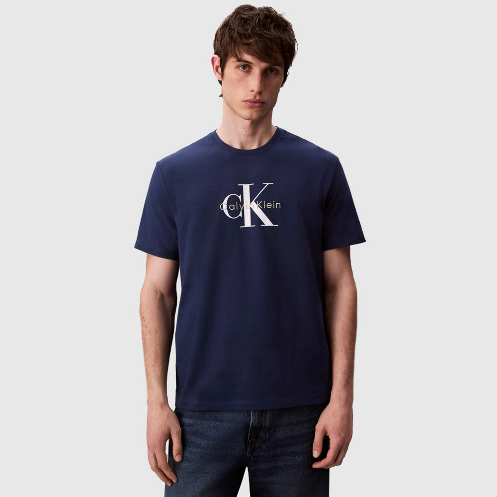 Calvin Klein Hero Monologo T-Shirt - Blue |ThirdBaseUrban