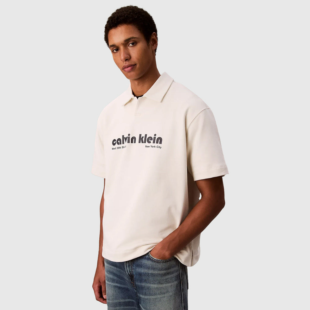 Calvin Klein Premium Terry Golfer - Offwhite |ThirdBaseUrban