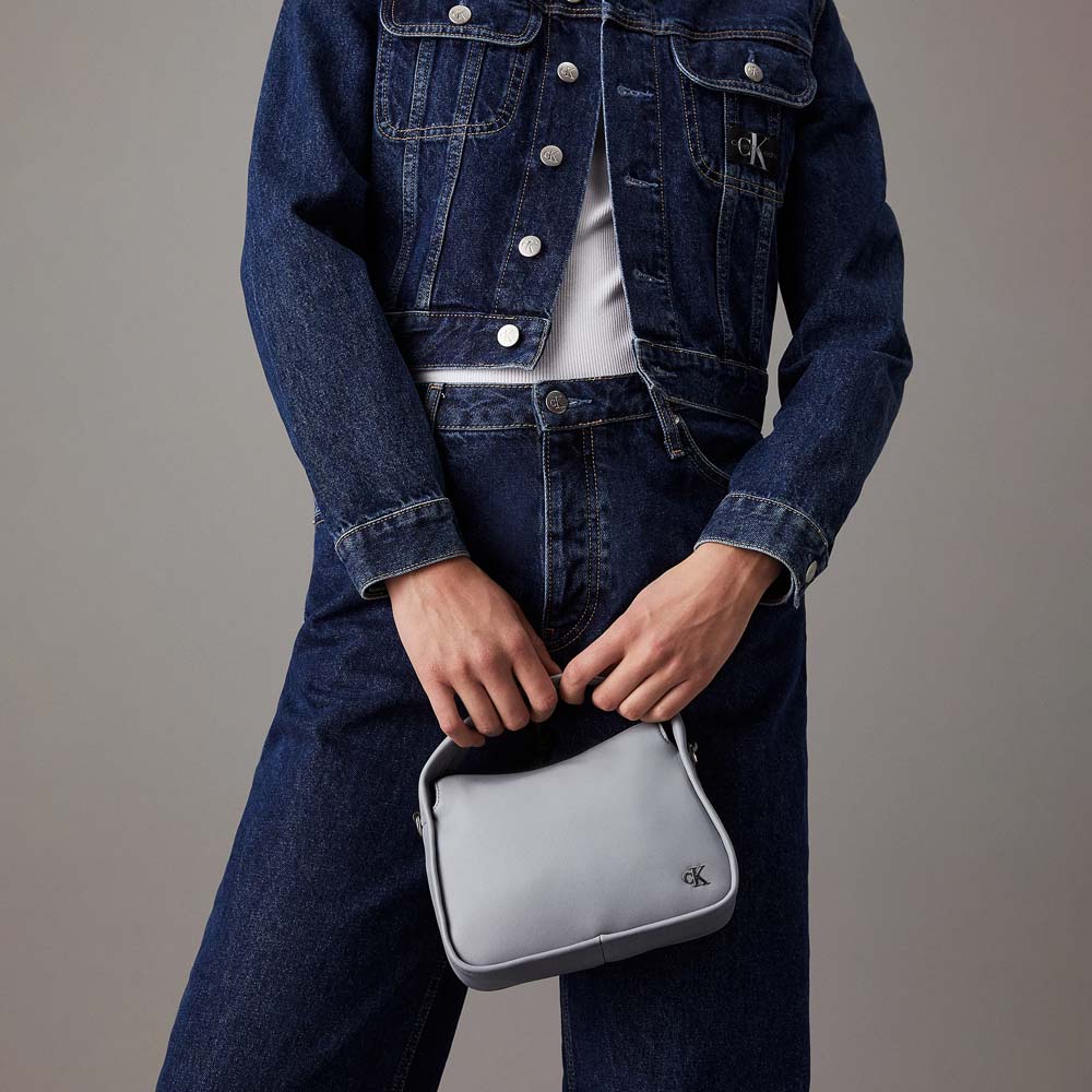 Metal Mono Block Bag - Light Blue