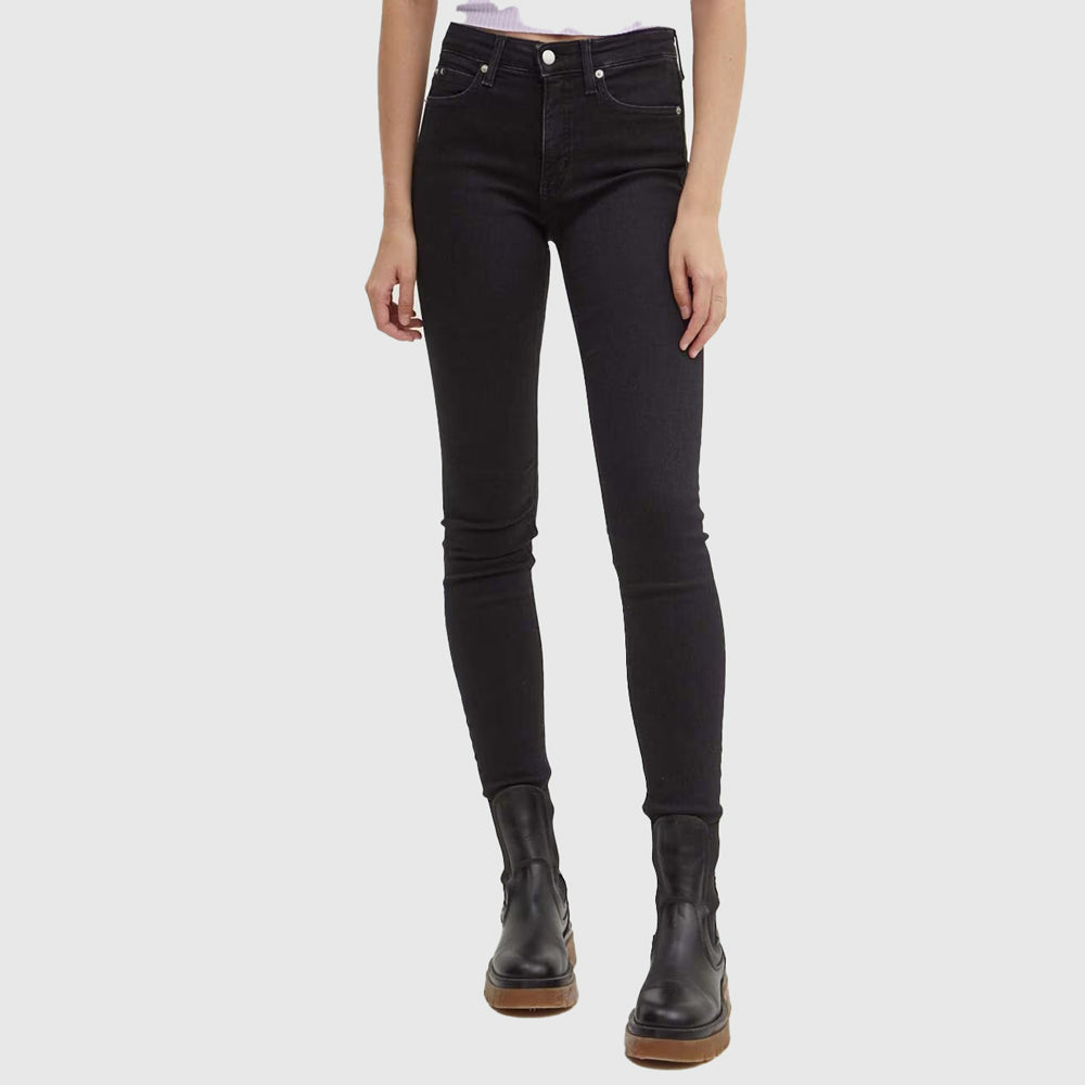 Calvin Klein Mid Rise Skinny Jeans - Denim Black |ThirdBaseUrban