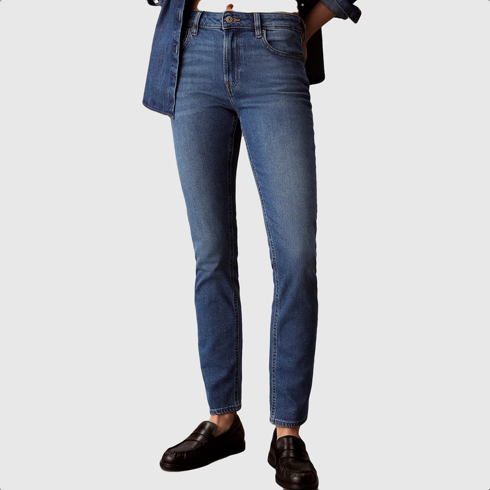 Calvin Klein Mid Rise Slim Indigo Jeans - Denim Medium |ThirdBaseUrban