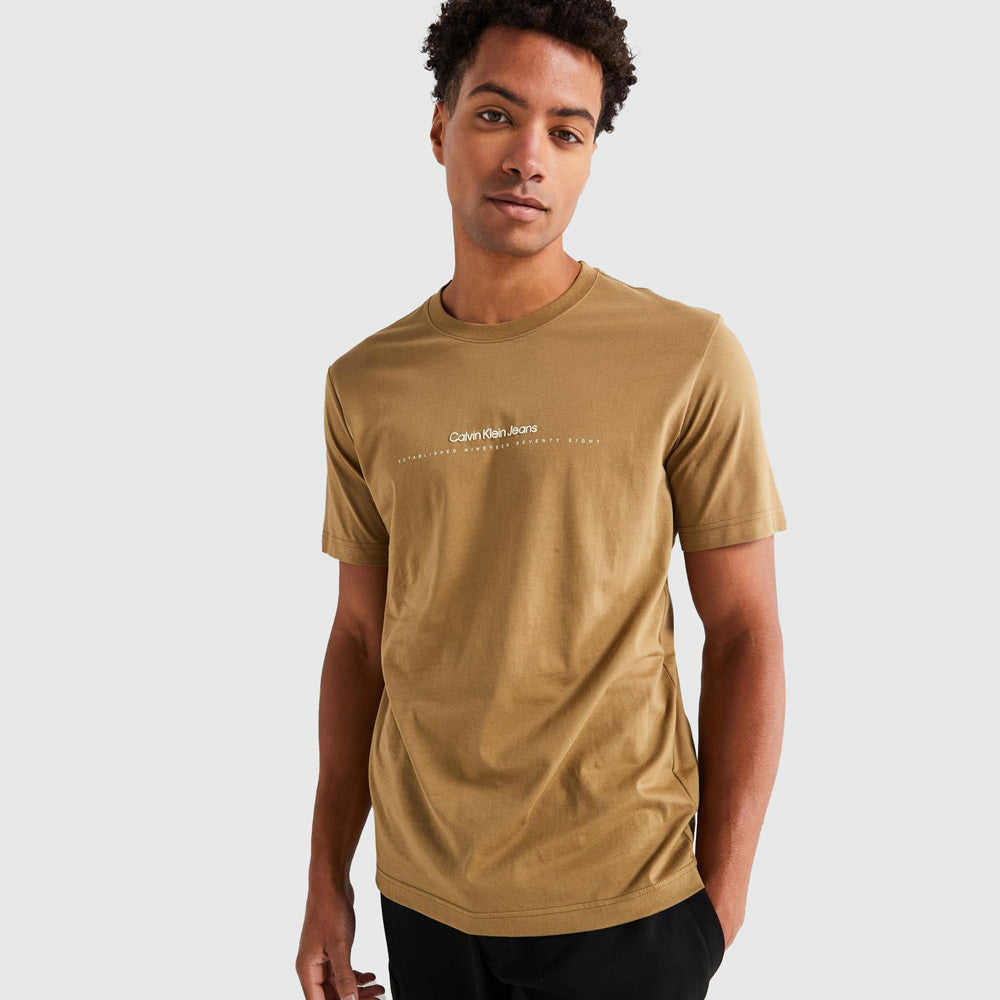 Calvin Klein Minimal Logo T-Shirt - Gothic Olive |ThirdBaseUrban