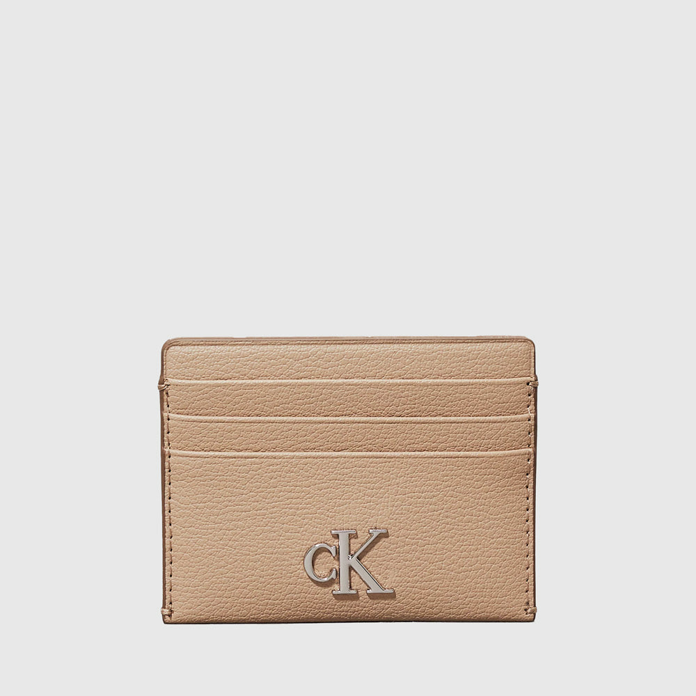 Calvin Klein Minimal Monogram Cardcase - Beige |ThirdBaseUrban