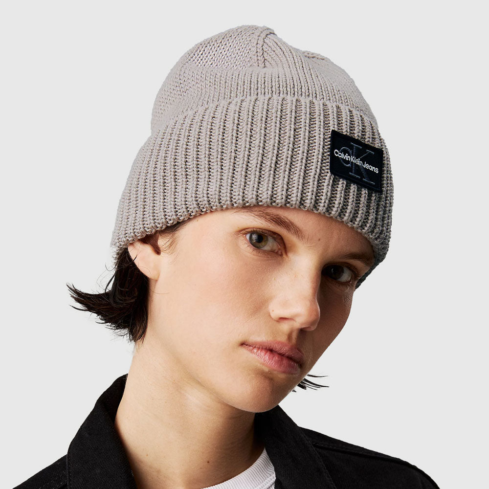 Patch Beanie - Light Brown