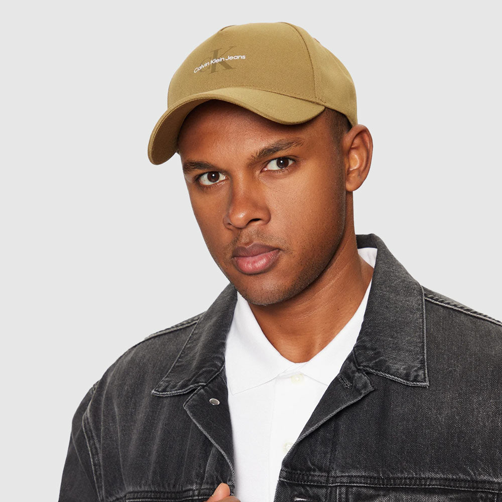 Calvin Klein Logo Print Cap - Olive |ThirdBaseUrban