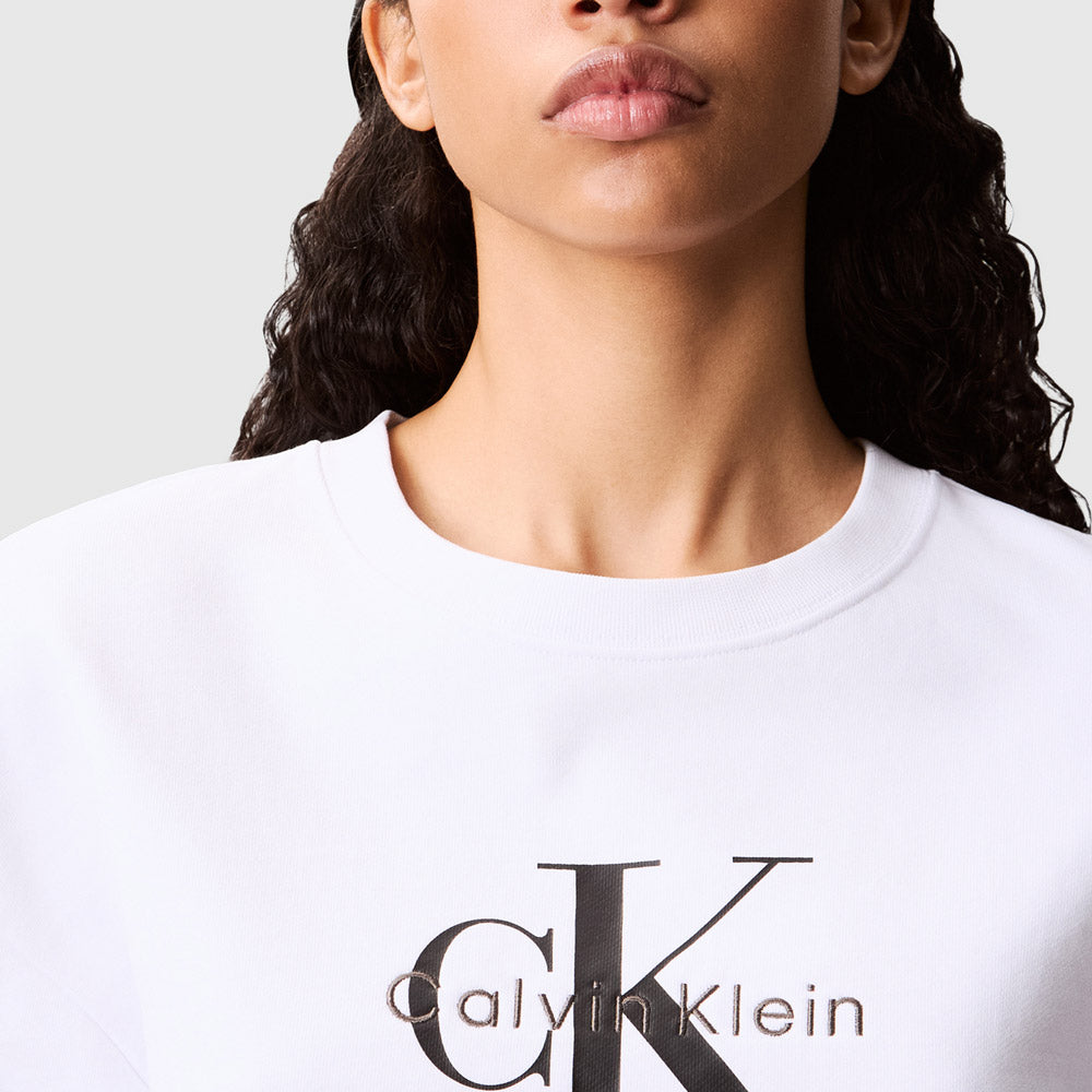 French Terry Sweater - White