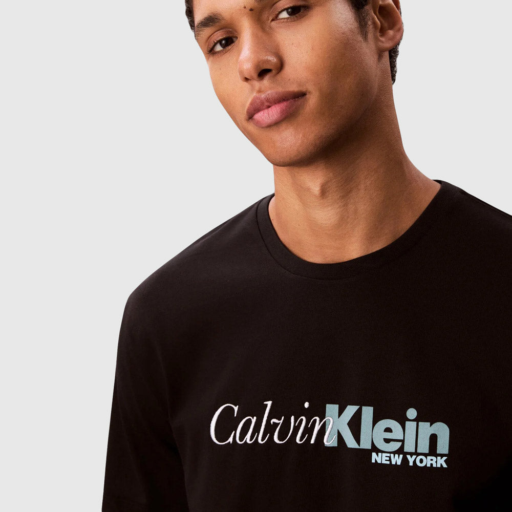 Cursive Graphic T-Shirt - Black