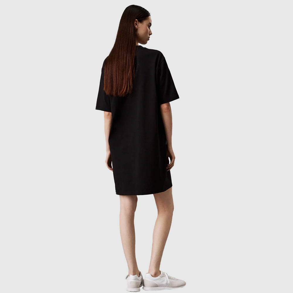 Placed T-Shirt Dress - Black