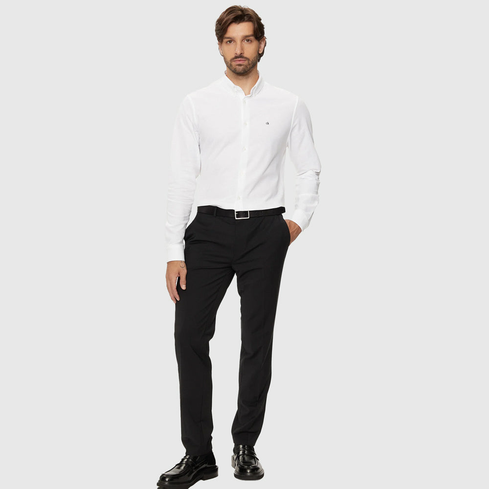 Pique Jersey Shirt - White