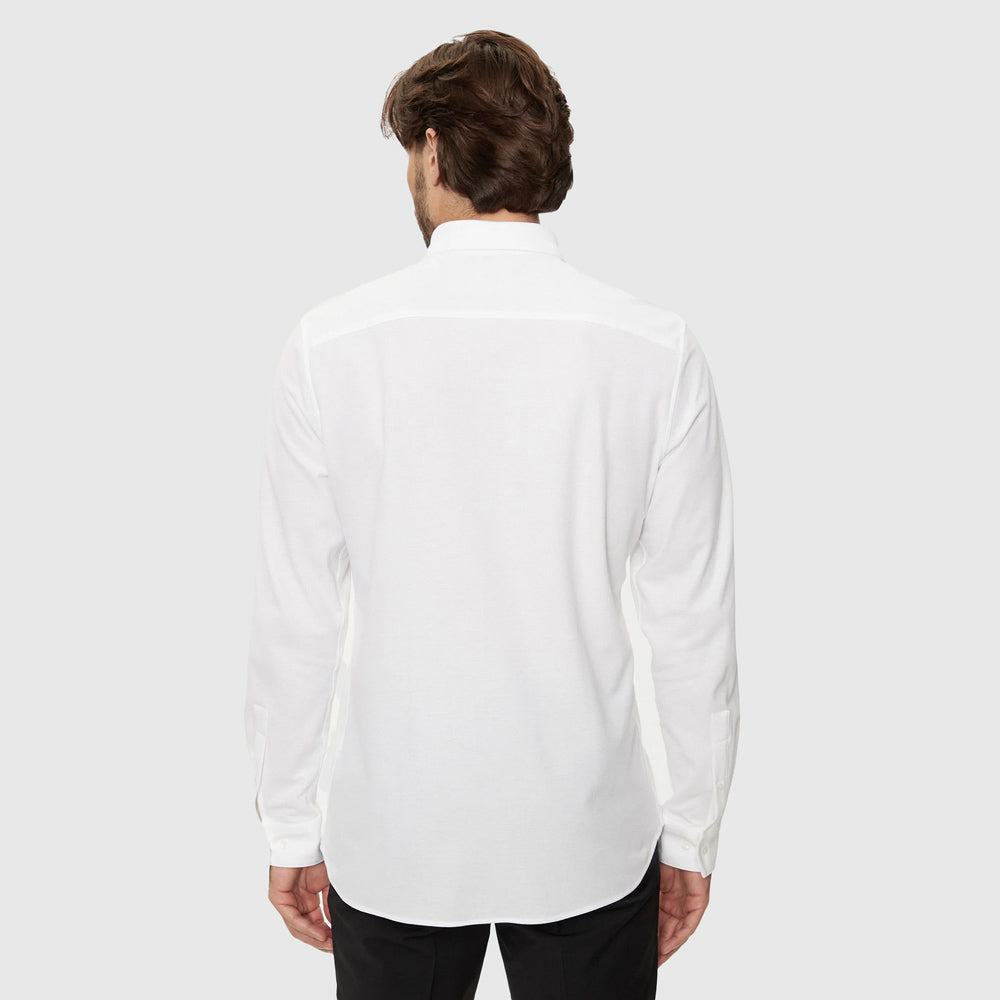 Pique Jersey Shirt - White