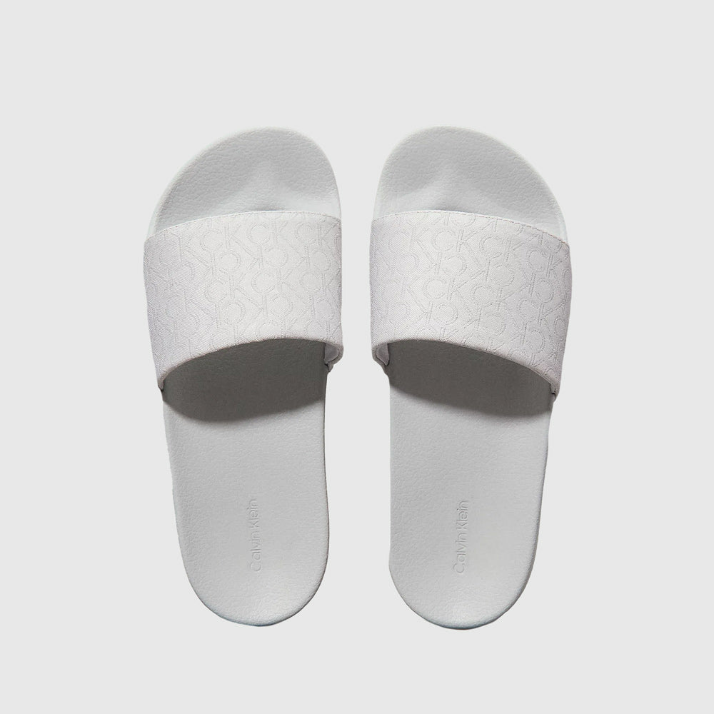 Calvin Klein Jacq Pool Slide - Grey |ThirdBaseUrban