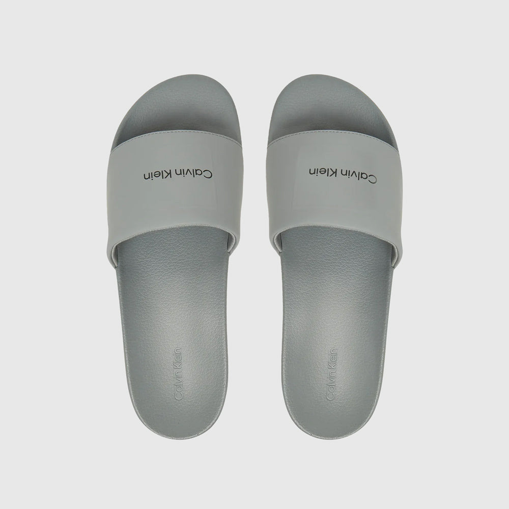 Calvin Klein Square Pool Slide - Grey |ThirdBaseUrban