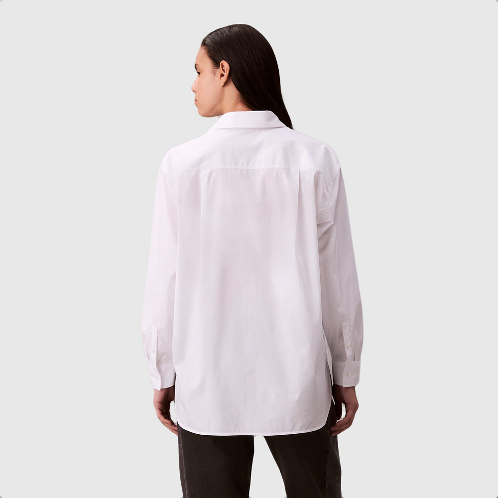 Poplin Relaxed Shirt - White