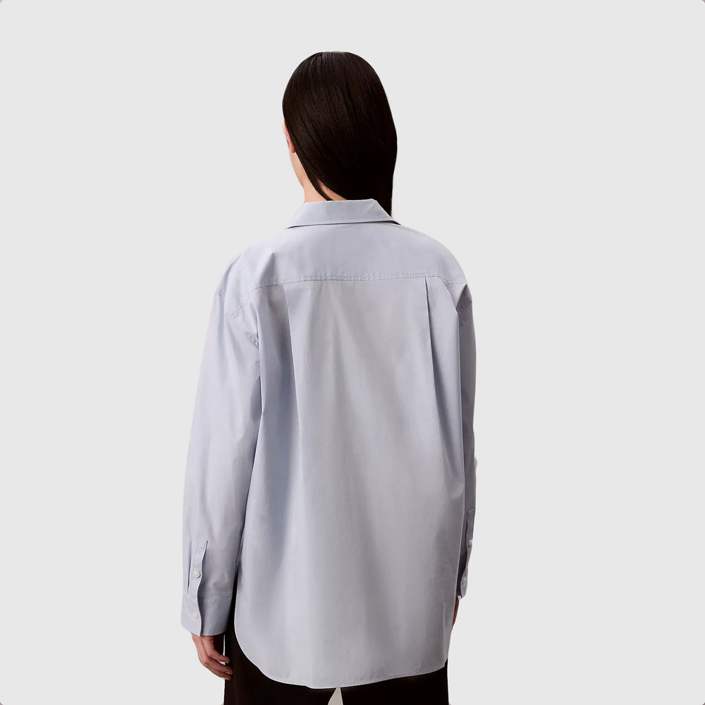 Poplin Relaxed Shirt - Light Blue
