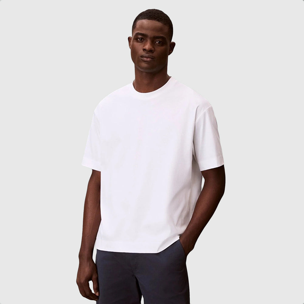 Calvin Klein Premium Interlock T-Shirt - White |ThirdBaseUrban