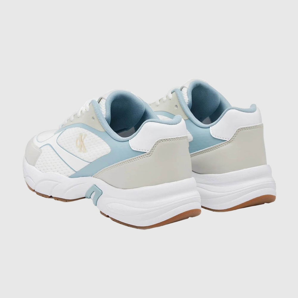 Retro Knit Tennis Sneaker - White Multi