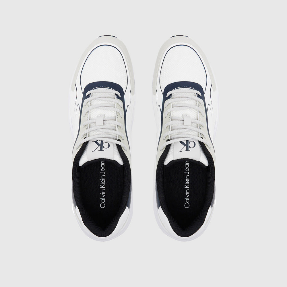 Retro Knit Tennis Sneaker - White Multi