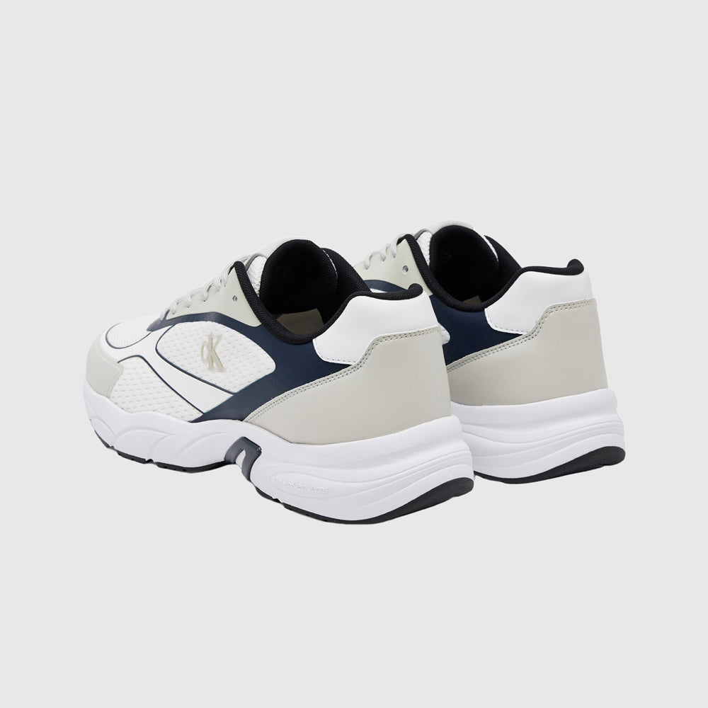 Retro Knit Tennis Sneaker - White Multi