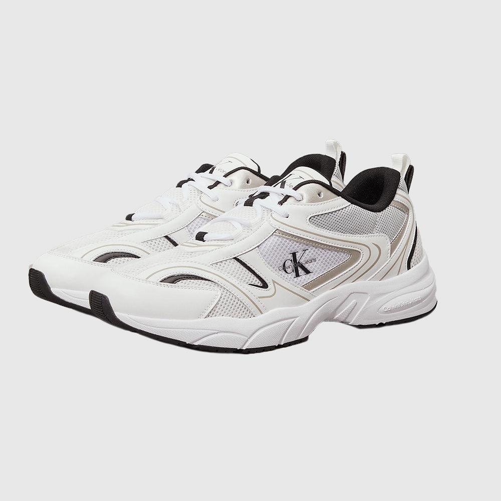 Retro Tennis Mesh Runner - White Multi