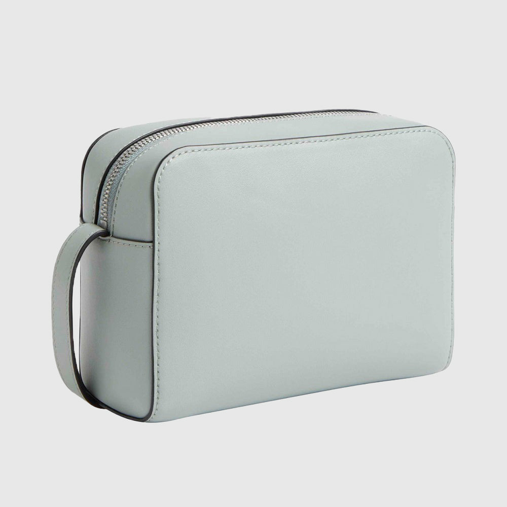 Sculpted Camera Deboss Bag - Blue Grey