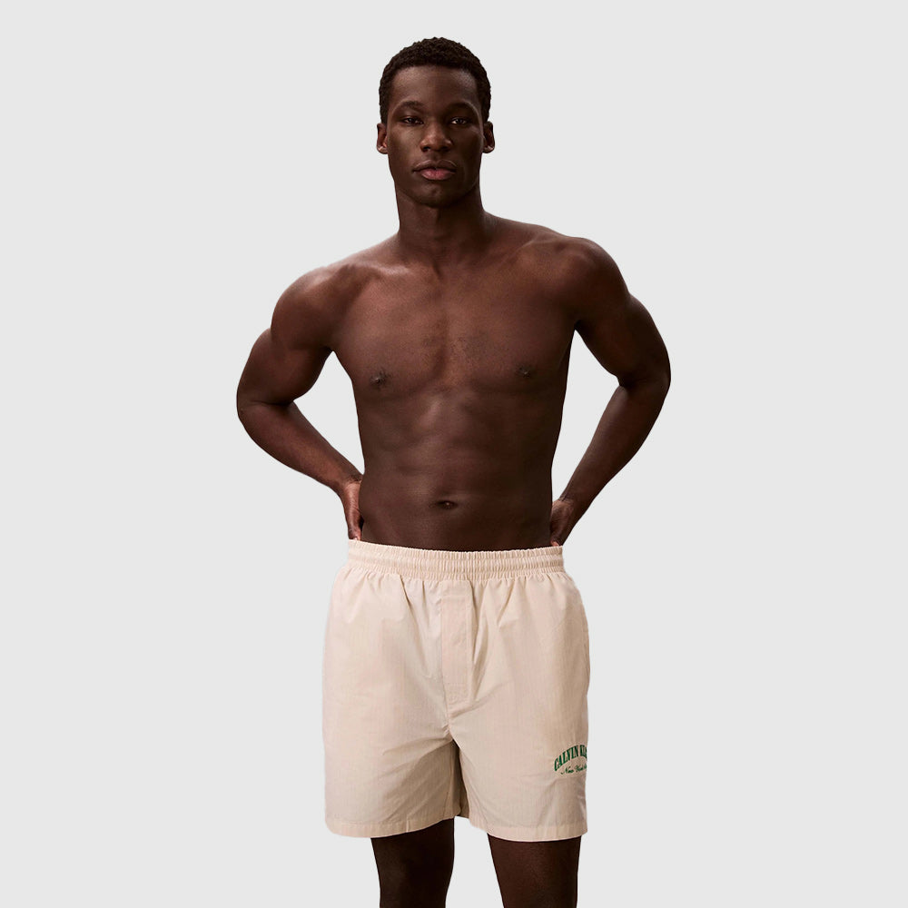 Cotton Crest Logo Pyjama Short - Stripe