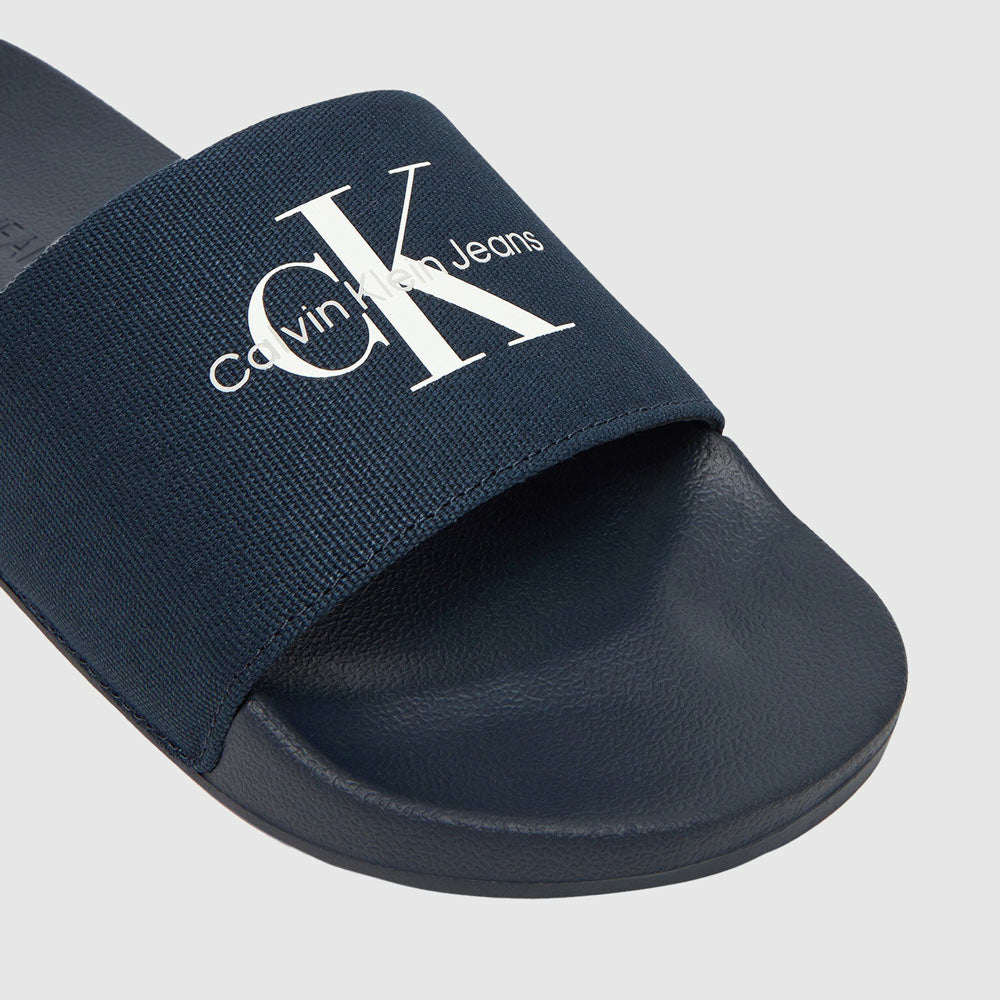 Monogram Slide - Navy