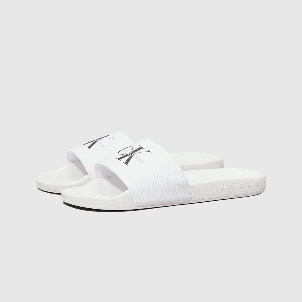 Monogram Slide - White