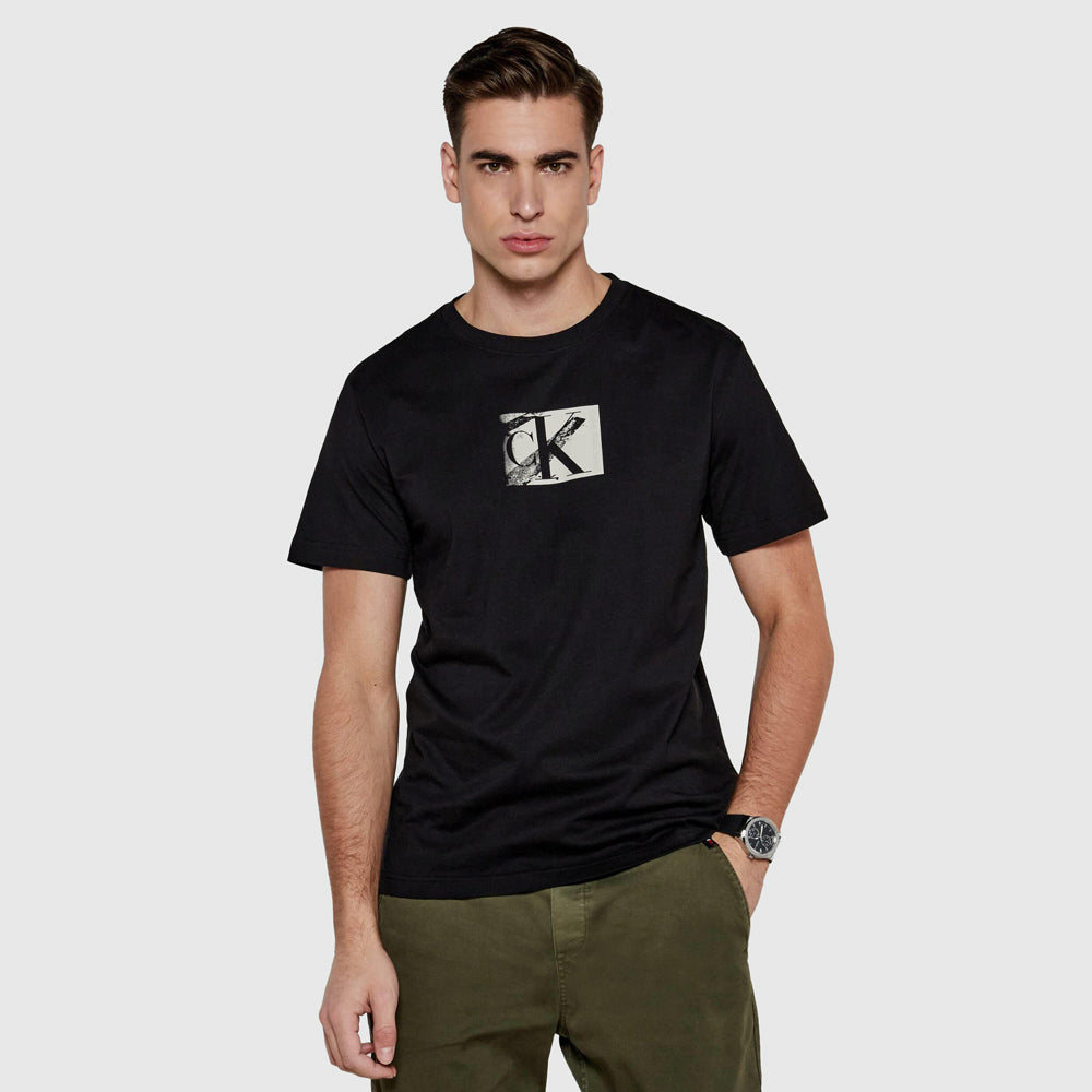 Calvin Klein CK Box T-Shirt - Black |ThirdBaseUrban