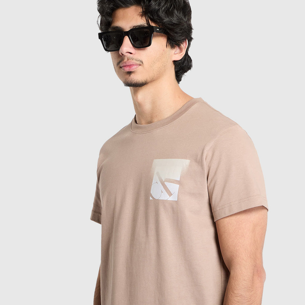 Box Monogram T-Shirt - Taupe