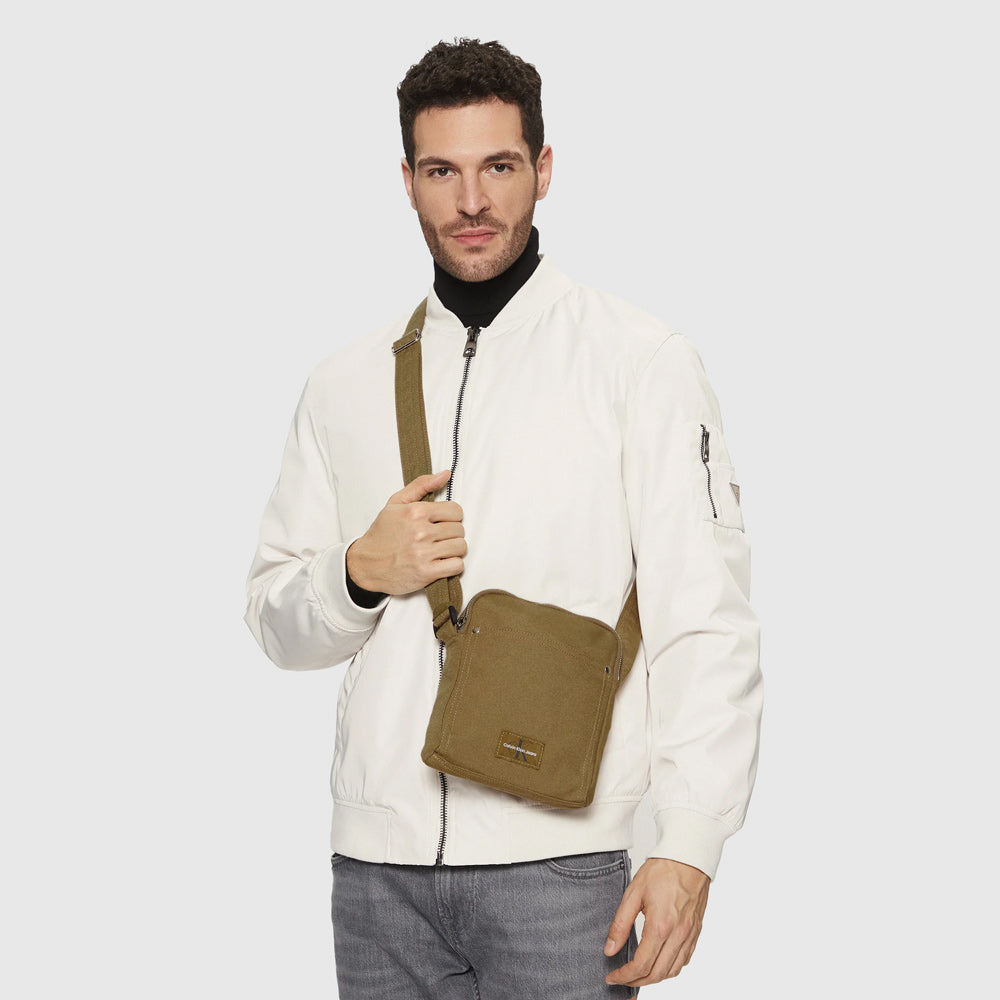 Calvin Klein Essential Reporter Bag - Olive |ThirdBaseUrban