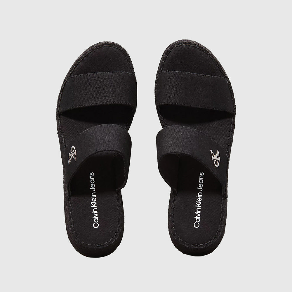 Calvin Klein Sporty Rope Sandal - Black |ThirdBaseUrban