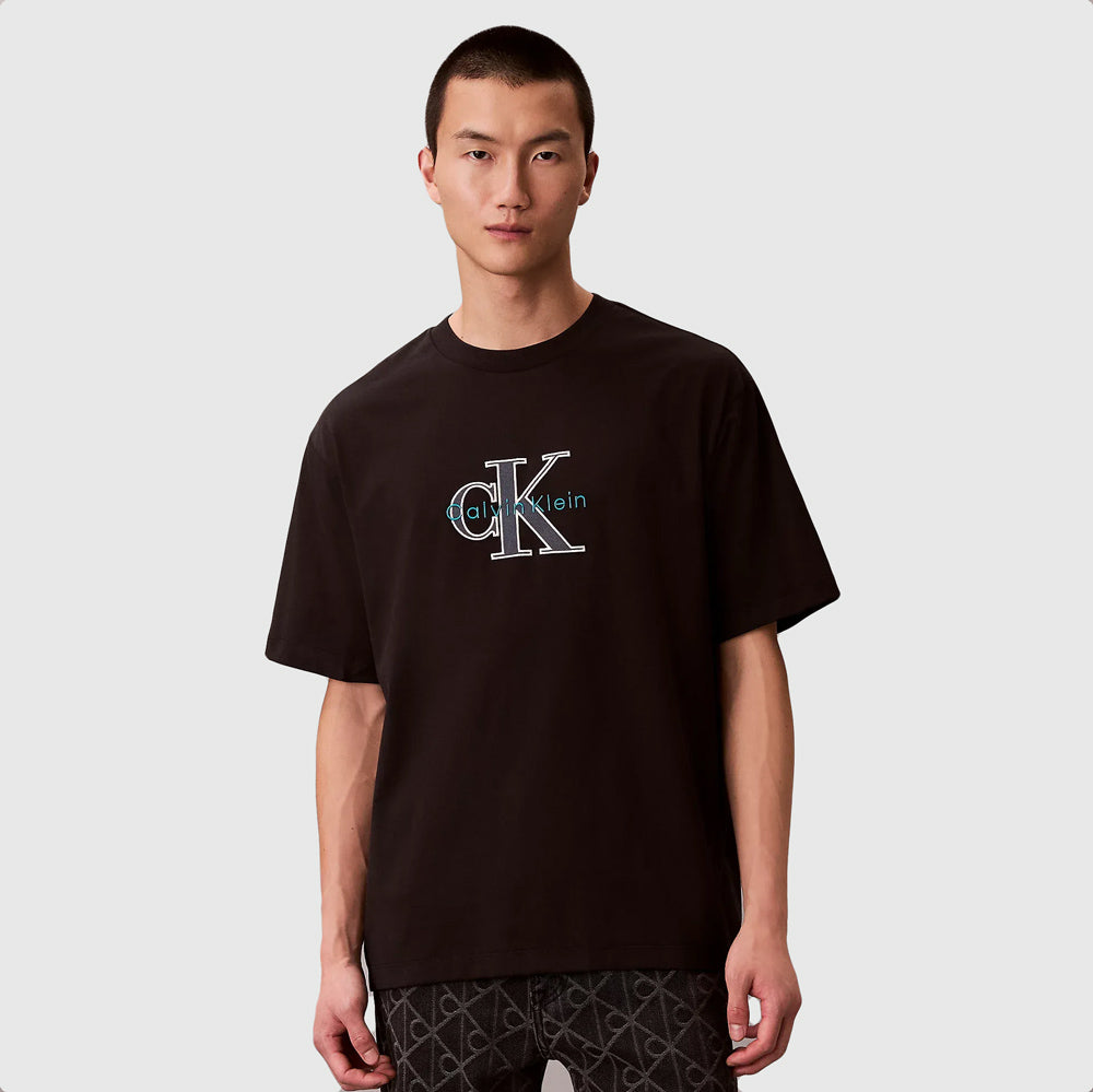Calvin Klein Tricolor Graphic T-Shirt - Black |ThirdBaseUrban